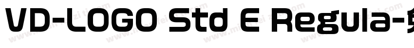 VD-LOGO Std E Regula字体转换